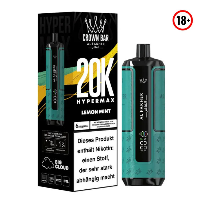 Al Fakher Big Puff Hypermax 20k Lemon mint